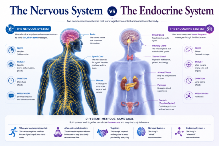 The Nervous System vs The Endocrine System: Speed, Control, and Physical Therapy