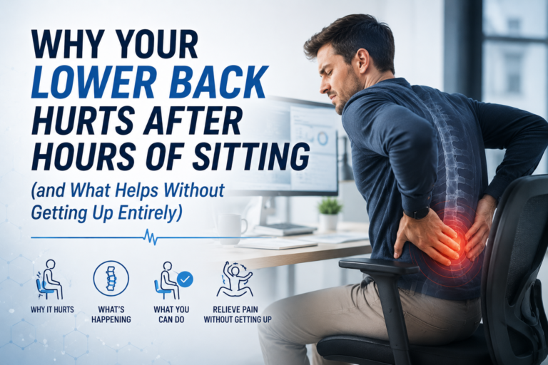 Why Your Lower Back Hurts After Hours of Sitting (and What Helps Without Getting Up Entirely)